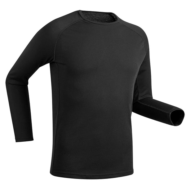 WOMEN'S SKI BASE LAYER BOTTOM - BL 100 - BLACK WEDZE