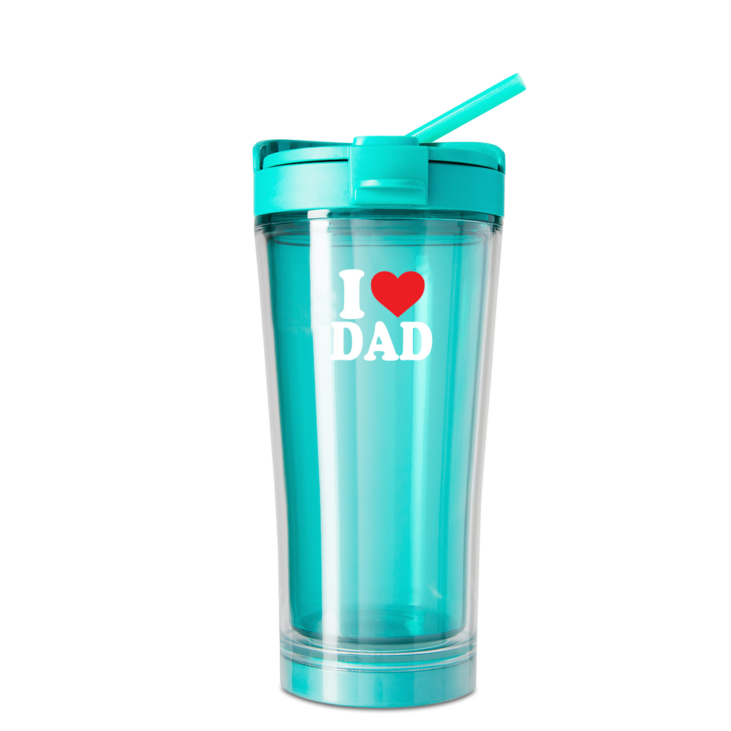  Mighty Mug Spill-Free Ice Tea & Coffee Tumbler with Straw,  Double-Walled, Unspillable Cup, Condensation-Free, Unbreakable Tritan  Plastic, BPA Free, (Teal, 20oz) : Everything Else