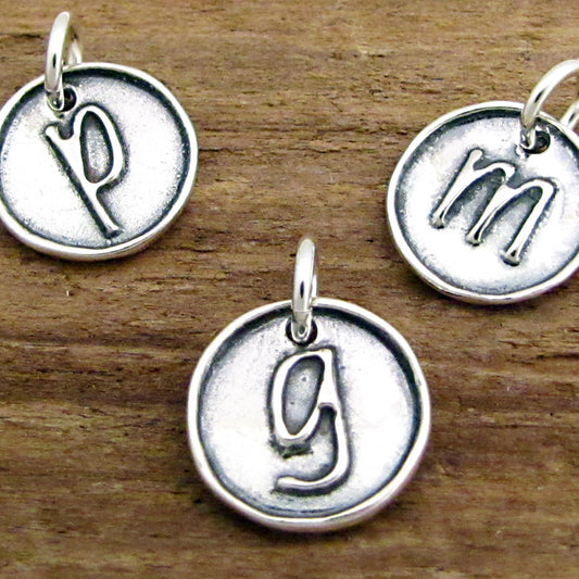 Sterling Silver Initial Charms – Luxe Design Jewellery