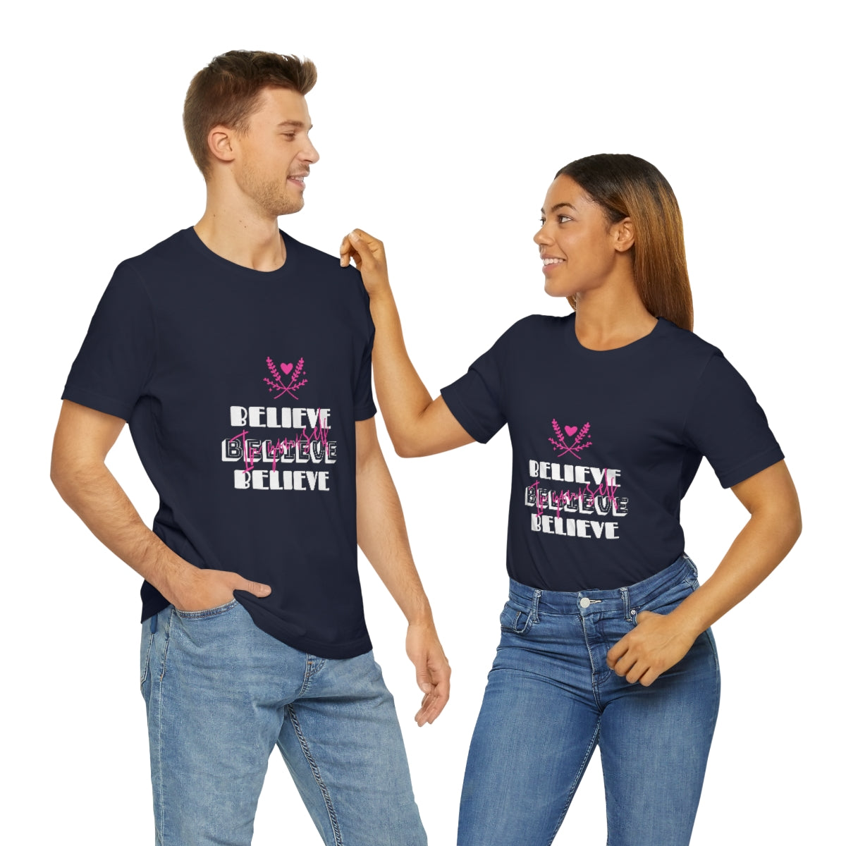 "Believe In Yourself" Unisex Jersey Short Sleeve Tee|  Unisex- Men & Women T-shirt| Cute and Trendy Shirt|  Motivational T-shirt| Teen and Women Inspirational Quote T-shirt - Expression Release Tees
