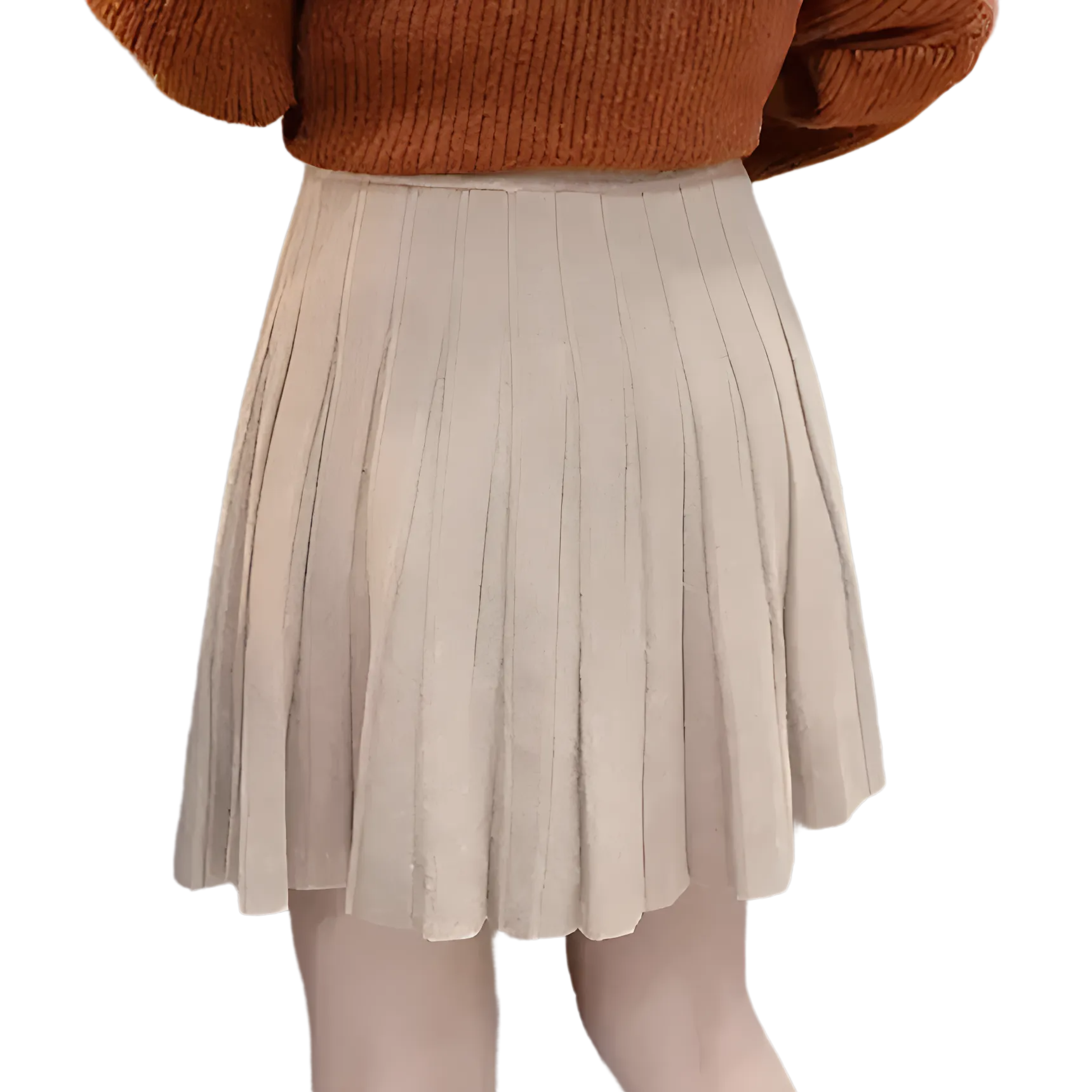 Another view of High Waist Knitted Mini Skirt for Women