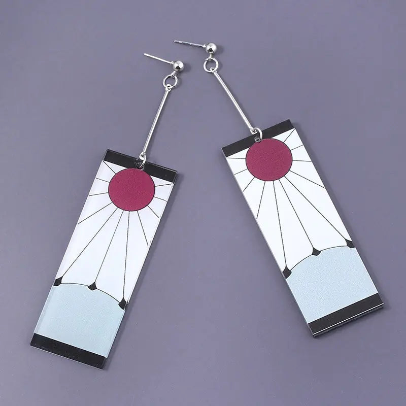 Acrylic Tanjiro Earrings