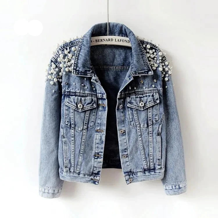 Pearl Casual Denim Jacket for Women