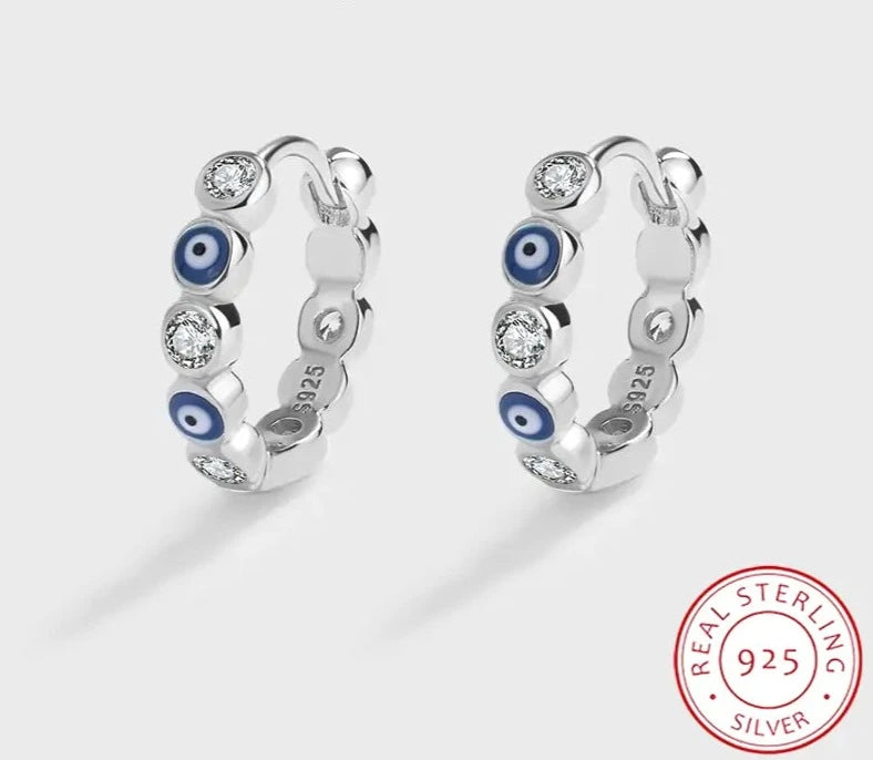 Sapphire Round Full Diamond Earrings