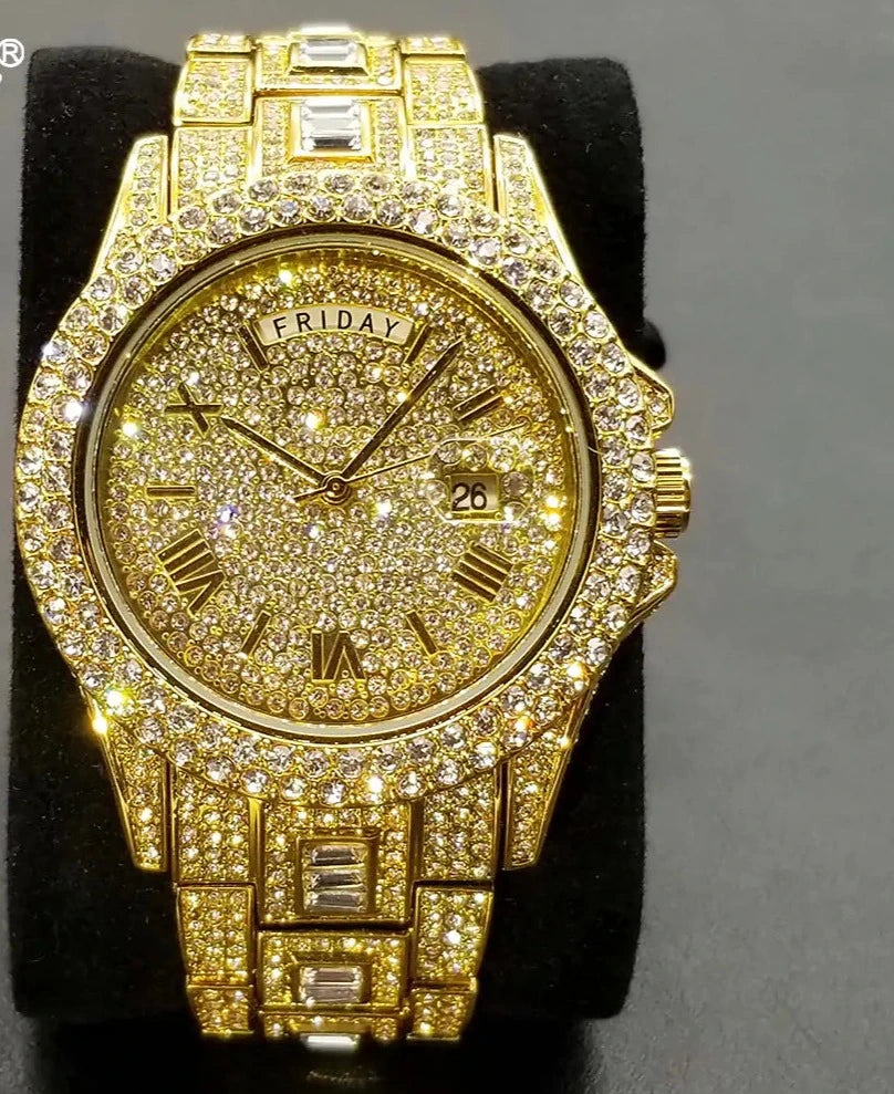 Full Iced Crystal Watch