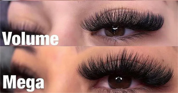 Difference between volume lashes and mege volume lashes