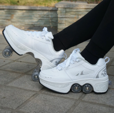 Four-Wheeled Shoes for Men and Women Pulley