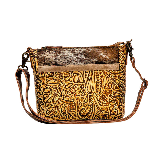 Myra Bag® Ritzy Rift Hand Tooled Bag