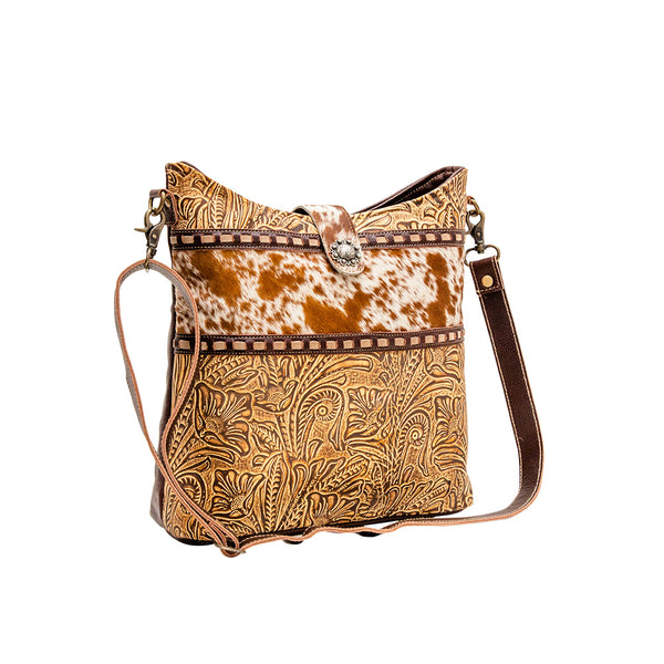 Myra Bag® Ritzy Rift Hand Tooled Bag