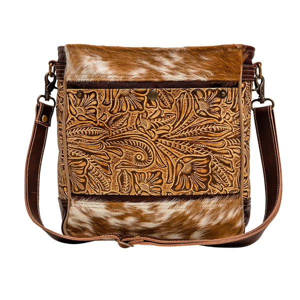 Myra Bag® Ritzy Rift Hand Tooled Bag