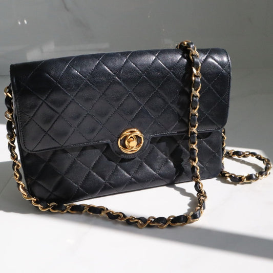 CHANEL CC Diamond-Quilted Tassel Crossbody Bag in Black 2013