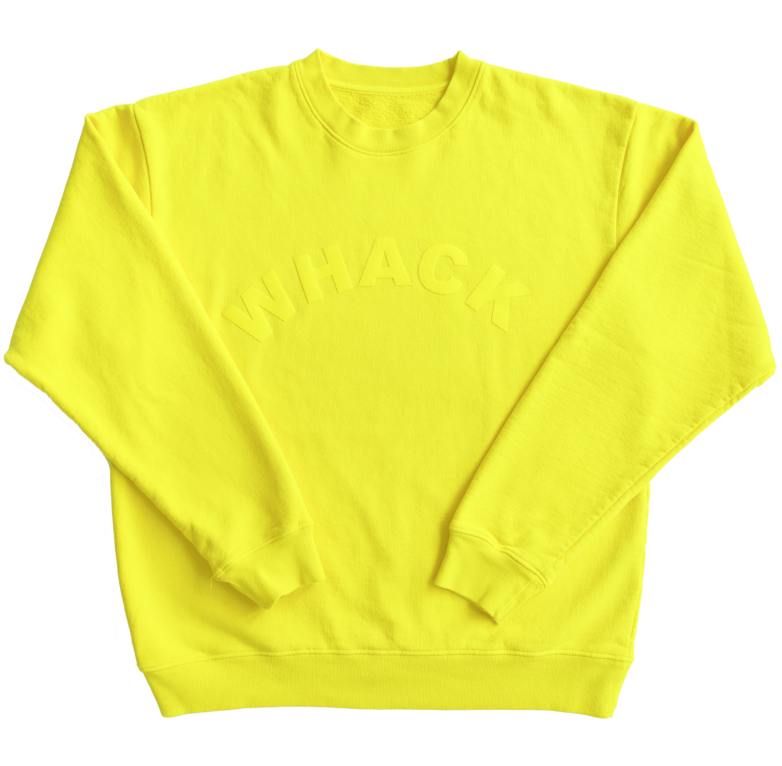 WHACK Crewneck - Yellow - Tierra Whack Merch product image