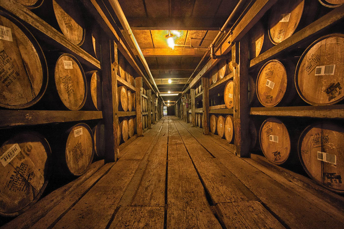 Whiskey Barrel Storage
