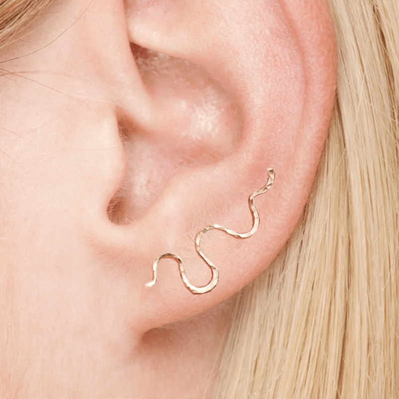 Boucle d'oreille serpent