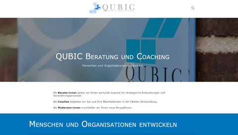 Startseite Webseite QUBIC
