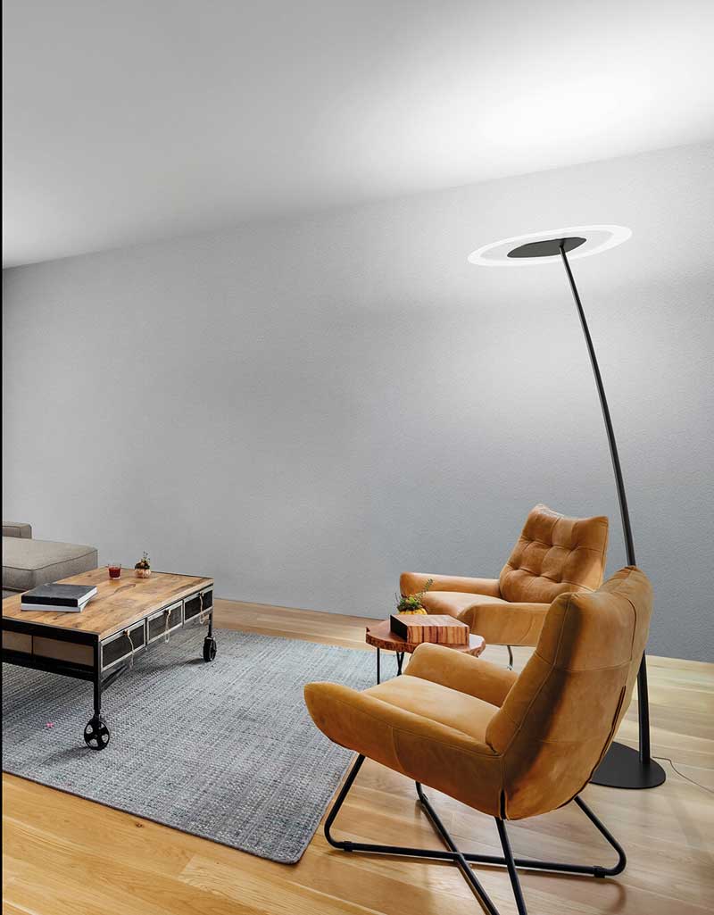 Lampada da terra moderna 230cm e27 piantana interno soggiorno – Luminar