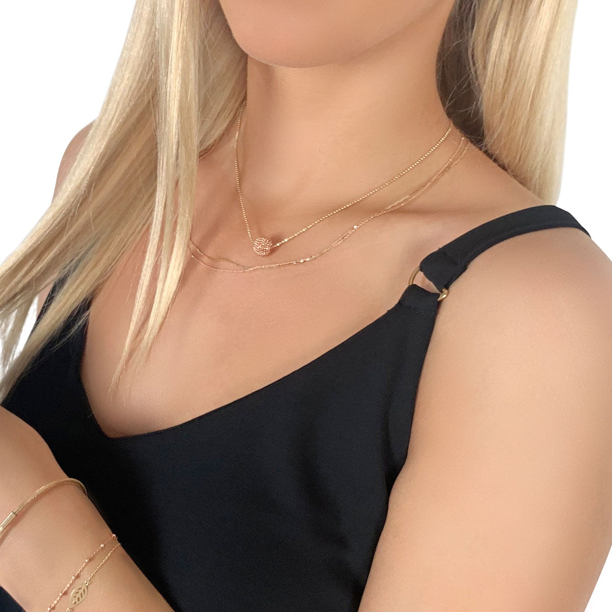 19so 24/7 Pink Gold Ball Chain Necklace 上質 51.0%OFF www.uclics.fr