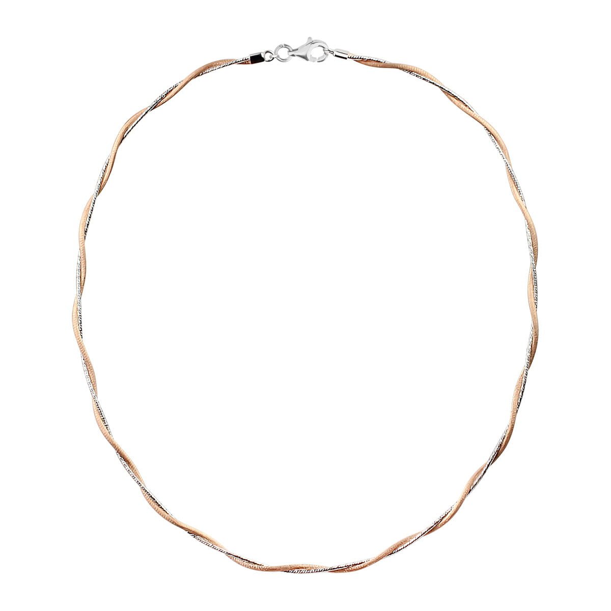 18ct Yellow Gold Flat Herringbone Necklace