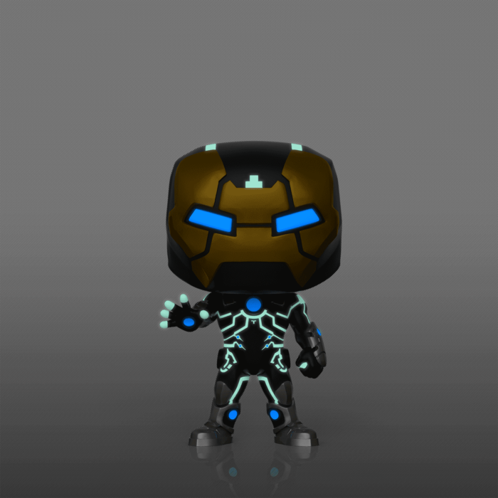 Funko Pop! Iron Man 2 - Iron Man MKIV with Gantry Glow in the Dark Del