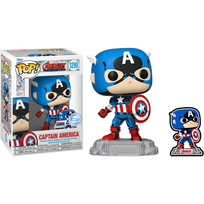 Funko Pop! Marvel - Retro Reimagined Captain America Disney 100th #131