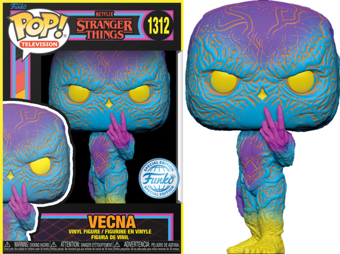  Funko Pop! Stranger Things Eddie with Guitar Blacklight Vinyl  Figure #1462 - Entertainment Earth Exclusive : Toys & Games