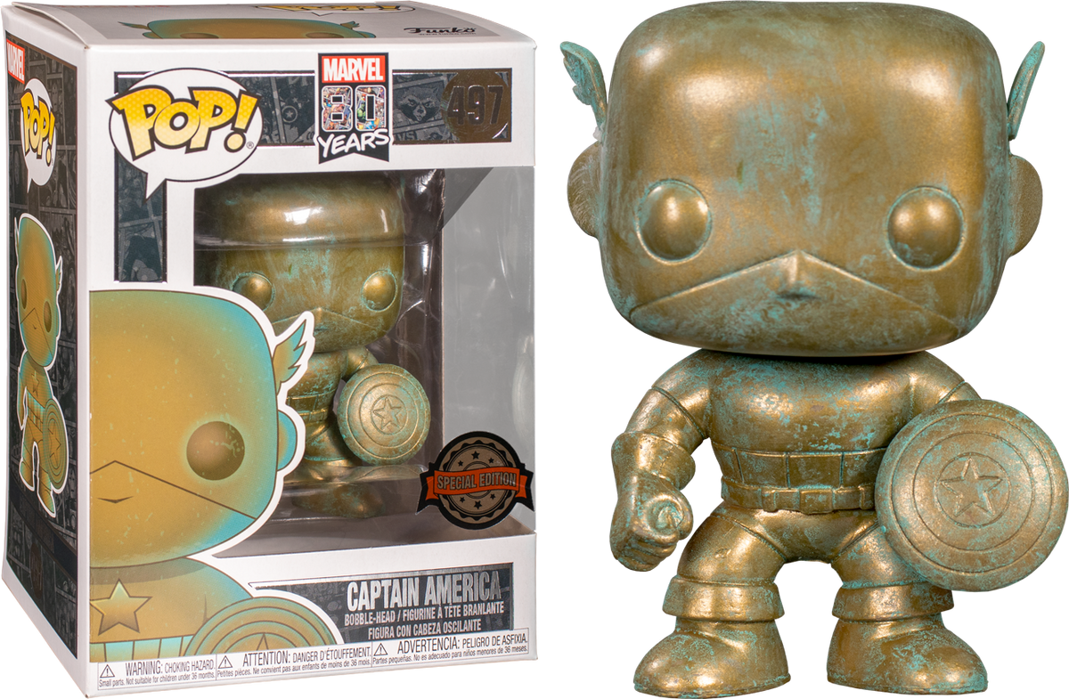 Funko Pop! The Avengers - Captain America Patina 80th Anniversary #497