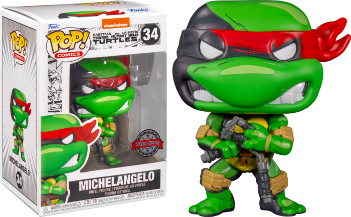 Funko Pop! Tartarugas Ninja Teenage Mutant Ninja Turtles Raphael 31 - Moça  do Pop - Funko Pop é aqui!