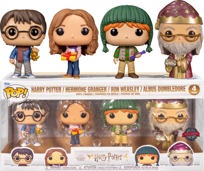 Funko Pop! Bitty Pop: Harry Potter - Harry Potter, Draco Malfoy, Dobby and  a Mystery Bitty Pop! 4-Pack