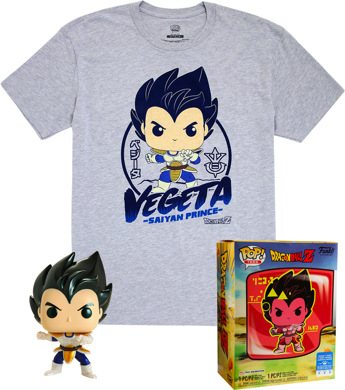 Dragon Ball Z Goku Kamehameha Adult Boxed Funko Pop! T-Shirt