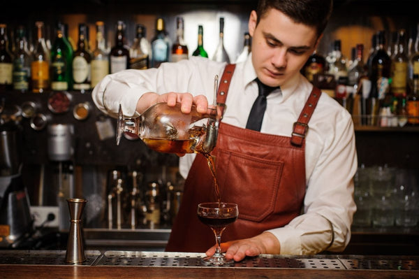 Handmade bar leather apron