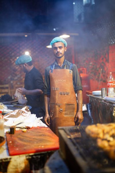 Cooking leather apron