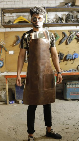 woodworking leather apron