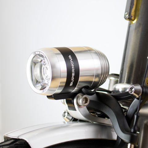 BROMPTON CUSTOM DYNAMO LIGHTING PACKAGE - SUPERNOVA E3 PRO 2 FRONT