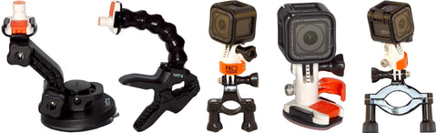 Pro Standard 360 Quick Connect GoPro accessories on GoPro products