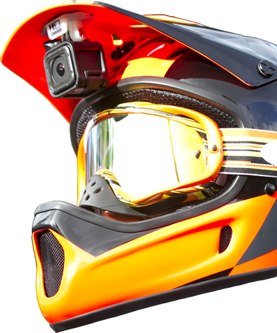 Pro Standard Super-Visor low profile under visor gopro mount for bmx, mtb, motocross and atv riders.