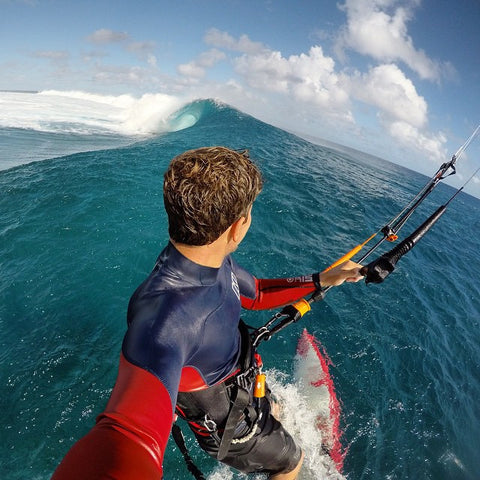 Keahi De Aboitiz uses the Pro Standard Grill mount Mouth Mount for GoPro