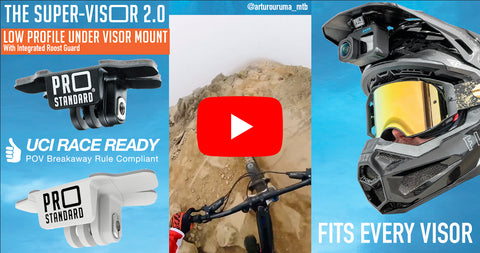 The Pro Standard Super-Visor Mount is the best way to film mtb, bmx and moto.