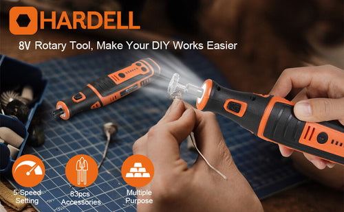 HDRT4110 8V Cordless Rotary Tool – Hardell