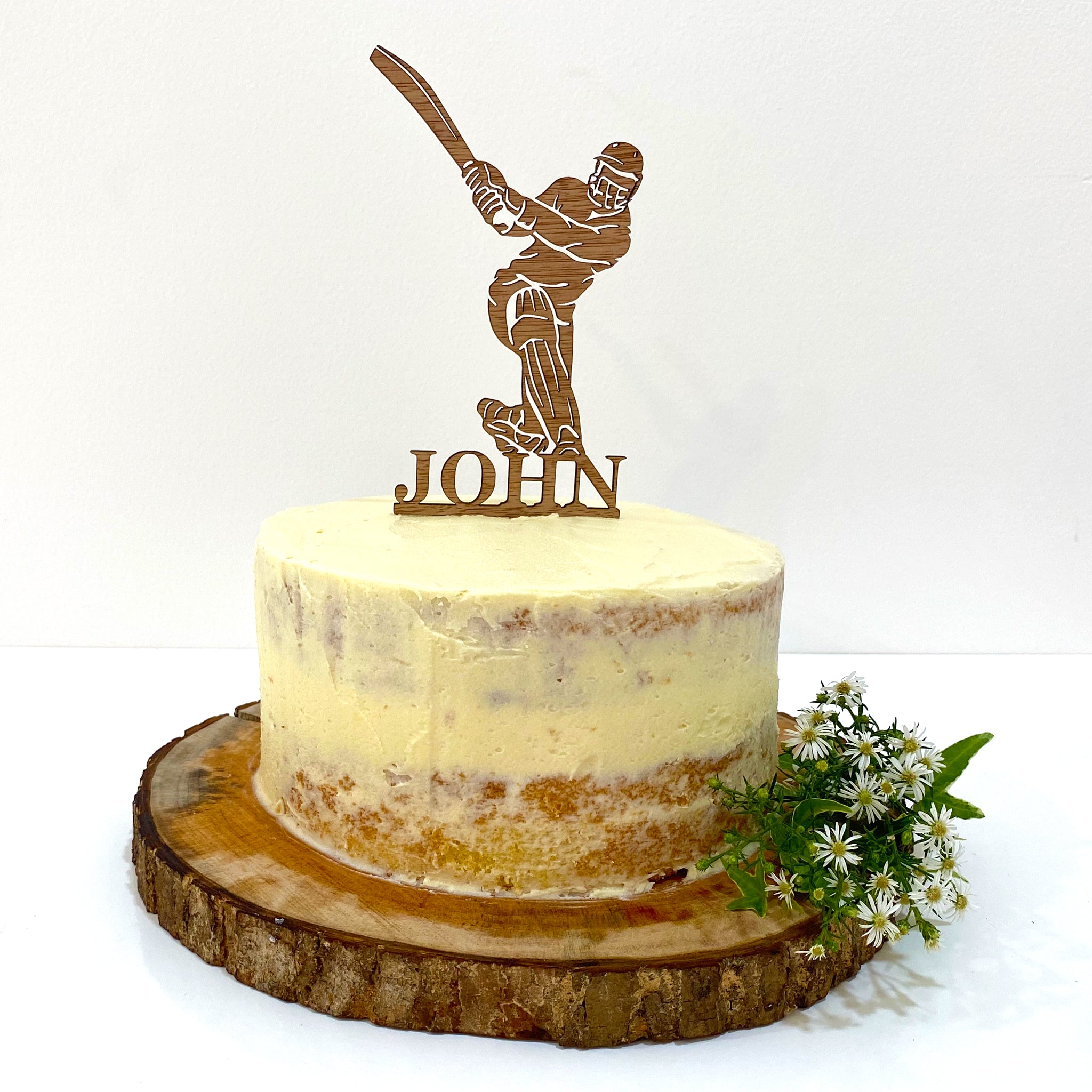 Buy Cricket Player - 120mm Topper - Acrylic Cake Topper - Black Acrylic  Online at desertcartINDIA