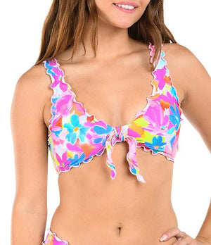 Citrus Women’s Floral Scoop-Neck Merrow Bralette Swim Top — Final Sale - SoHa Surf Shop