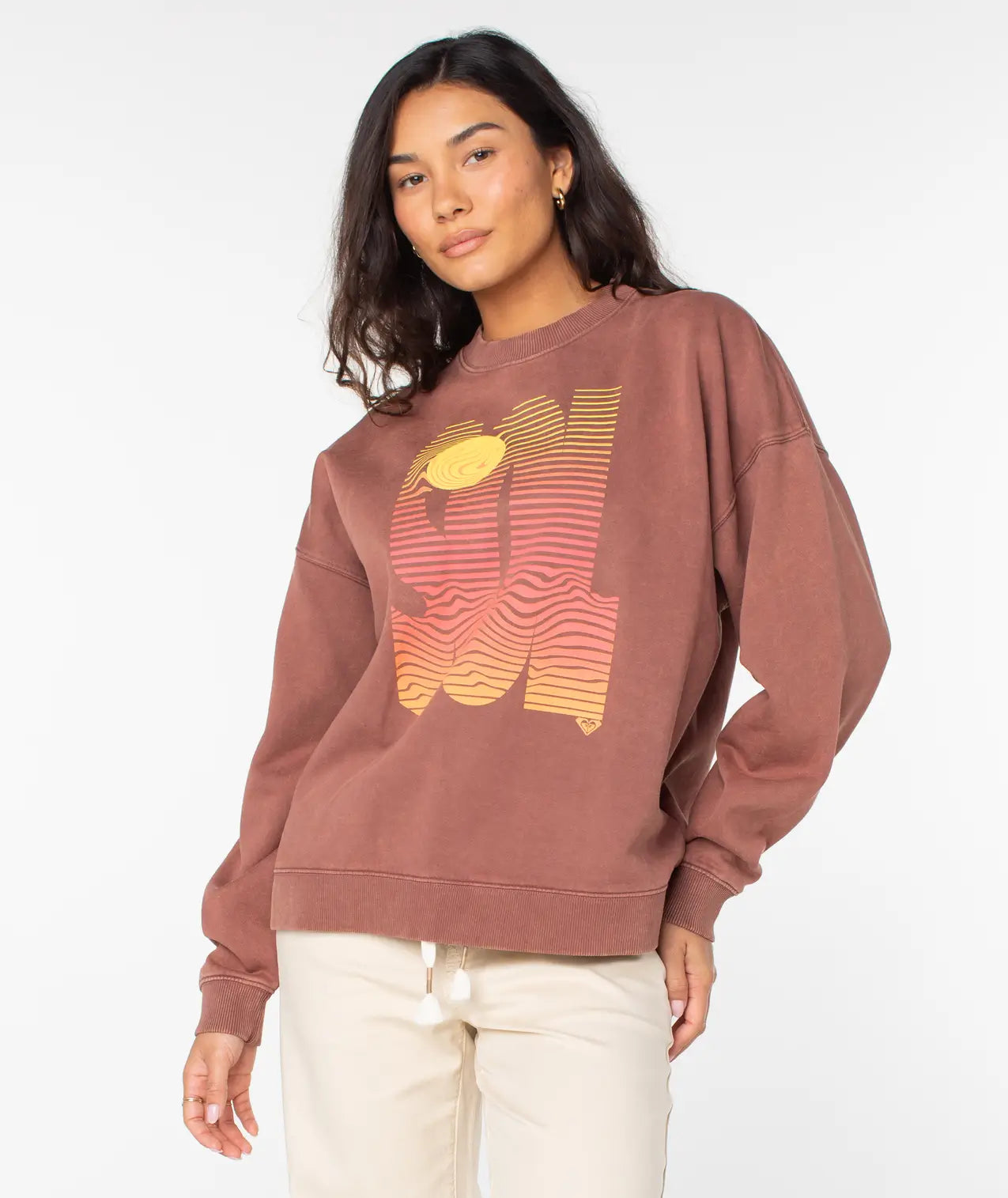 Roxy Women's Lineup Oversized Crew