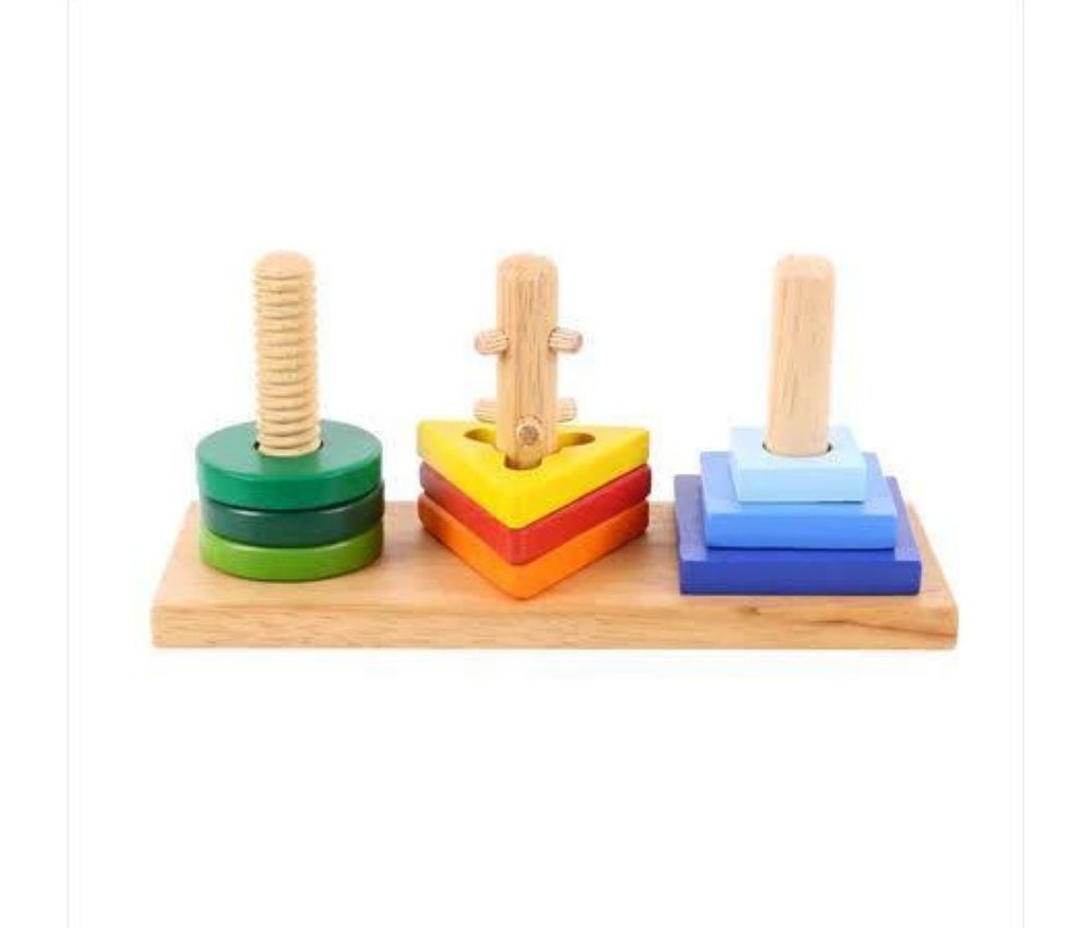 Wooden stacker toy