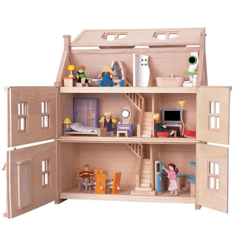 plan wooden dollhouse