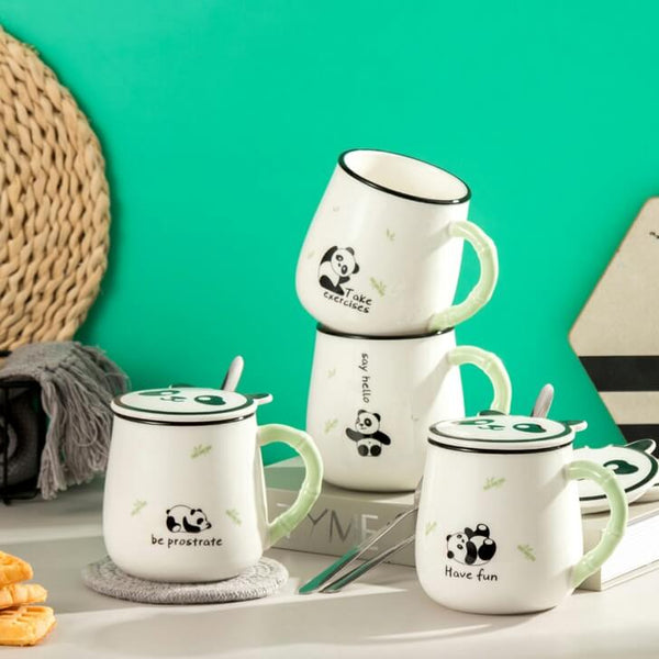 Cute Panda Ceramic Mug – Kawaiies