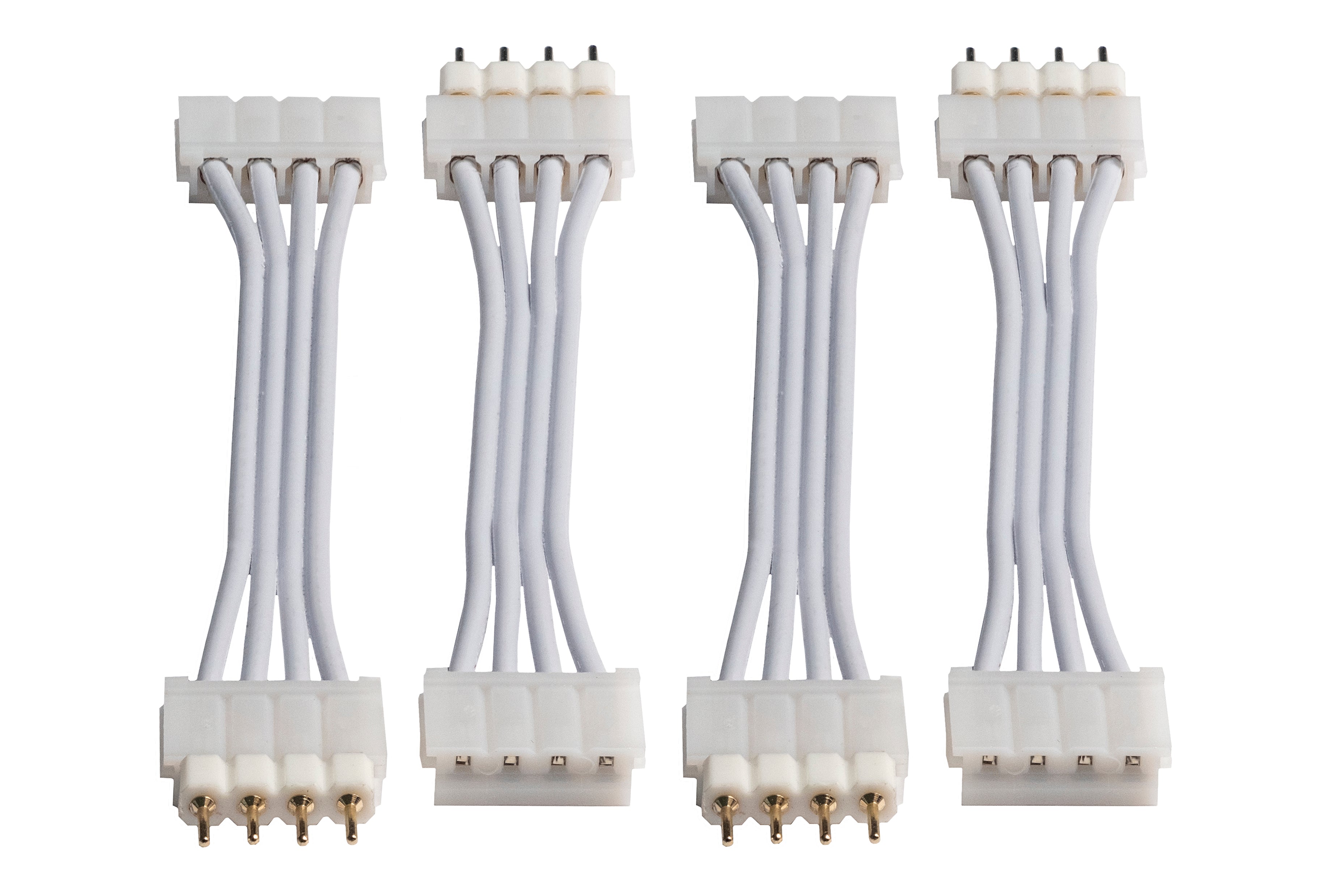 Litcessory Flexible Corner Connector/Extension Cable Compatible with  Philips Wiz LED Light Strips (2in, 4 Pack, White)