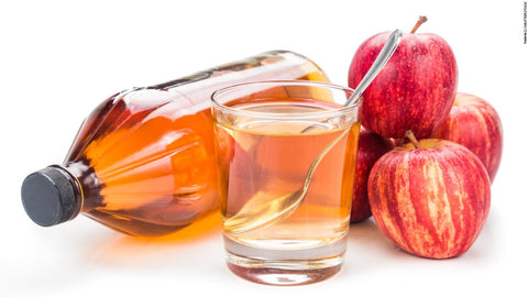 Apple cider vinegar are good for hair brightness