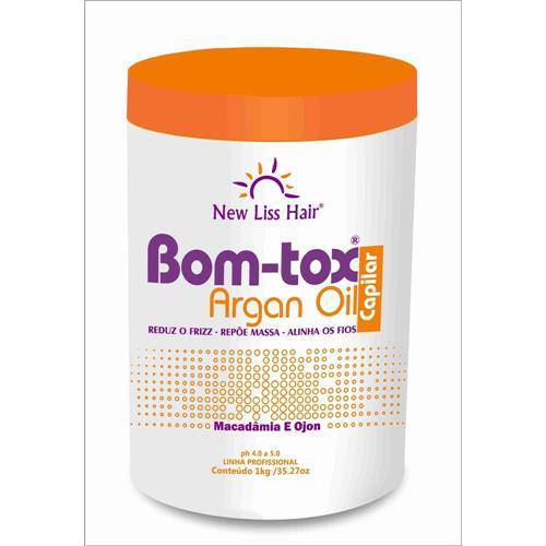 NEW LISS HAIR BOM-TOX ARGAN OIL KERATIN TREATMENT 1 KG