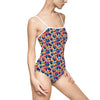 Ladies One-Piece Swimsuit / Leotard - Funky Fronds