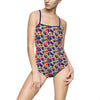 Ladies One-Piece Swimsuit / Leotard - Funky Fronds