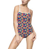 Ladies One-Piece Swimsuit / Leotard - Funky Fronds